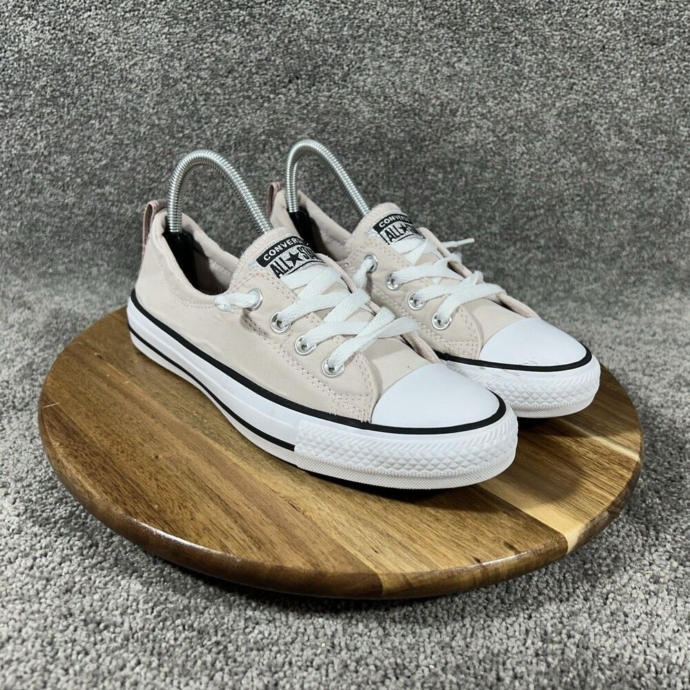 Converse All Star Shoreline 569469F Women’s Sz 8 Light Pink Beige Slip On Shoes